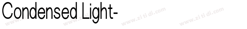 Condensed Light字体转换